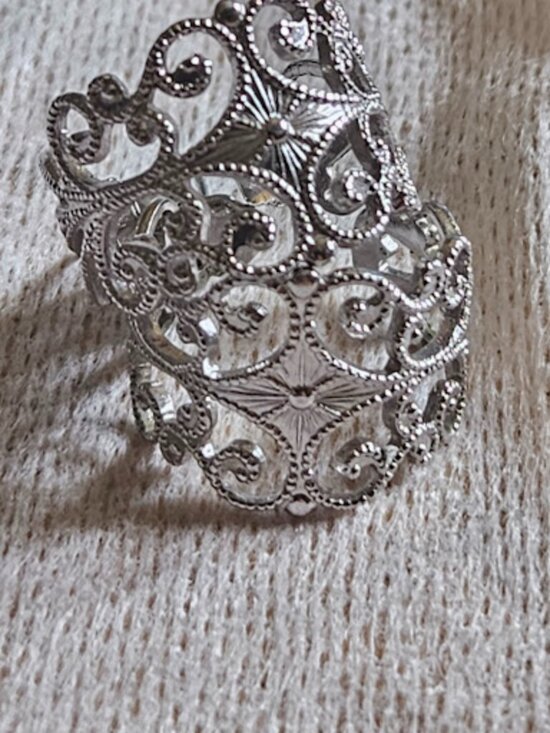 Sarah Coventry Jewelry - Vintage Sarah Coventry Filigree Scroll Hoop Earrings Silver Tone j30